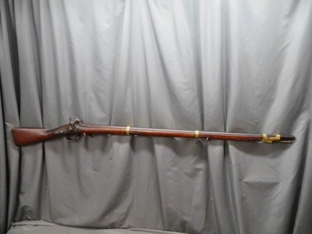 Russian Model 1845 percussion musket, right-side profile