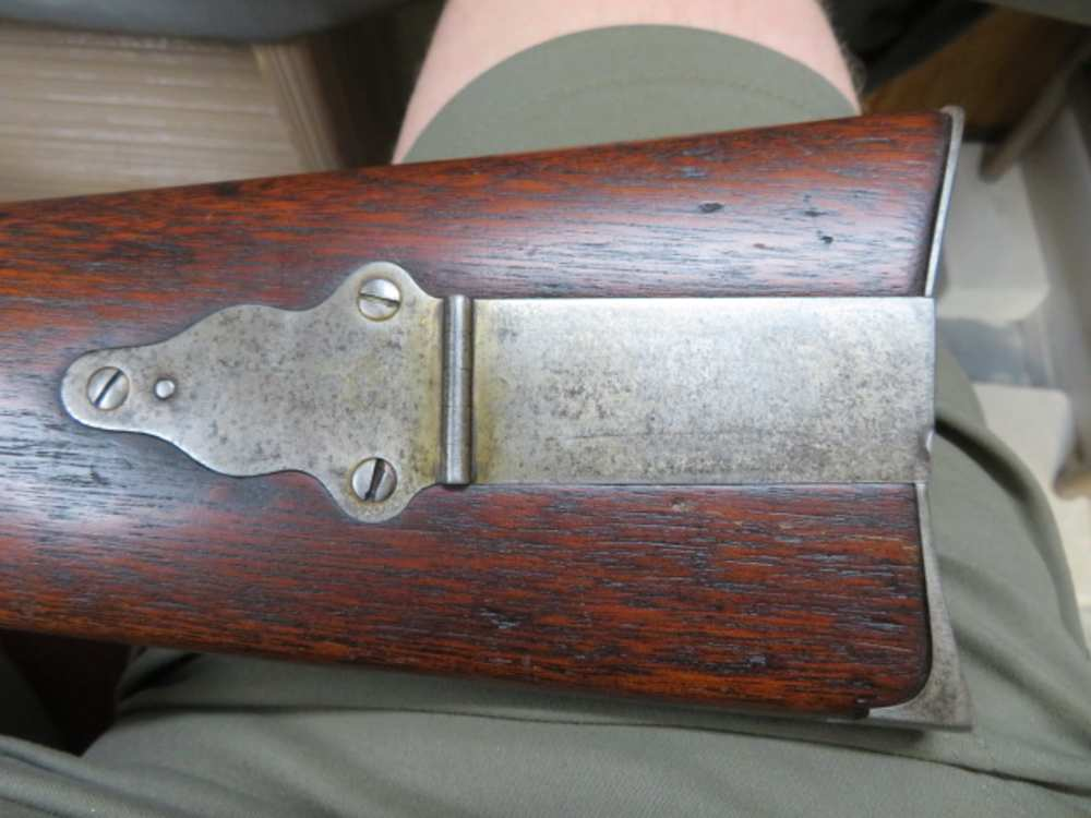 Sharps Rifle Manufacturing Co. markings and S. Lawrence patent tang sight