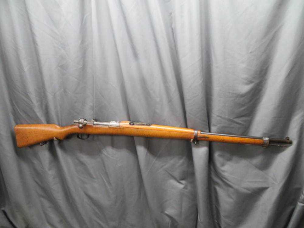 Right side profile of an Ottoman Turkish Model 1903 Mauser bolt-action rifle