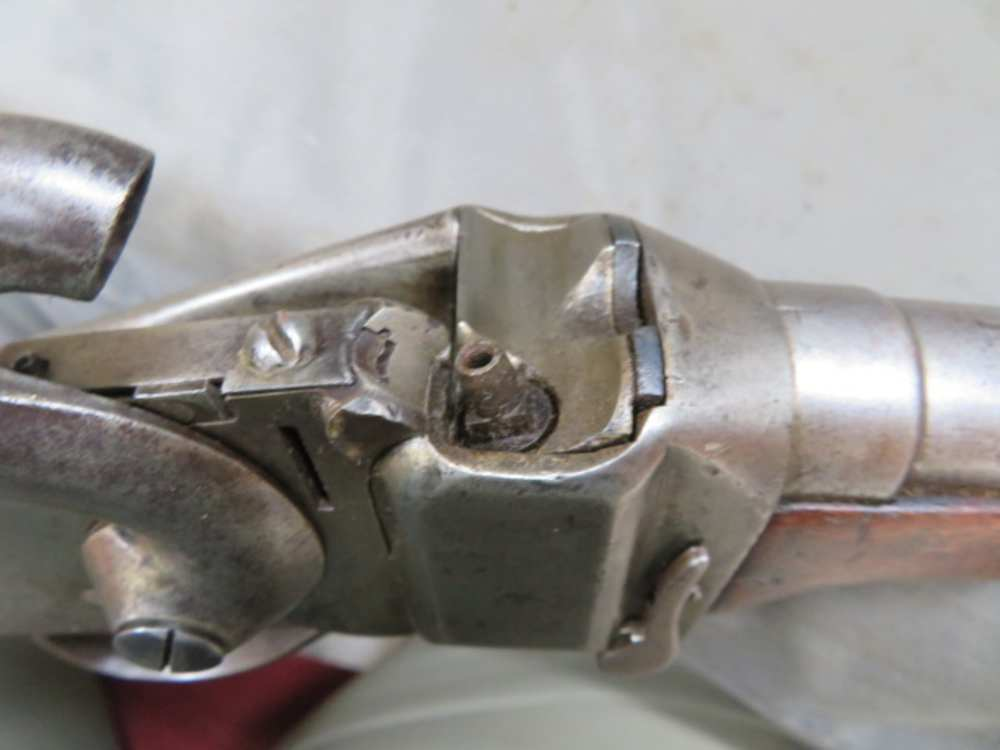 Close-up of the receiver serial number