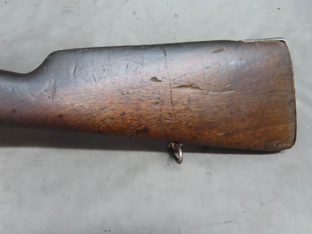 Spanish Model 1893 Mauser rifle markings on the receiver ring