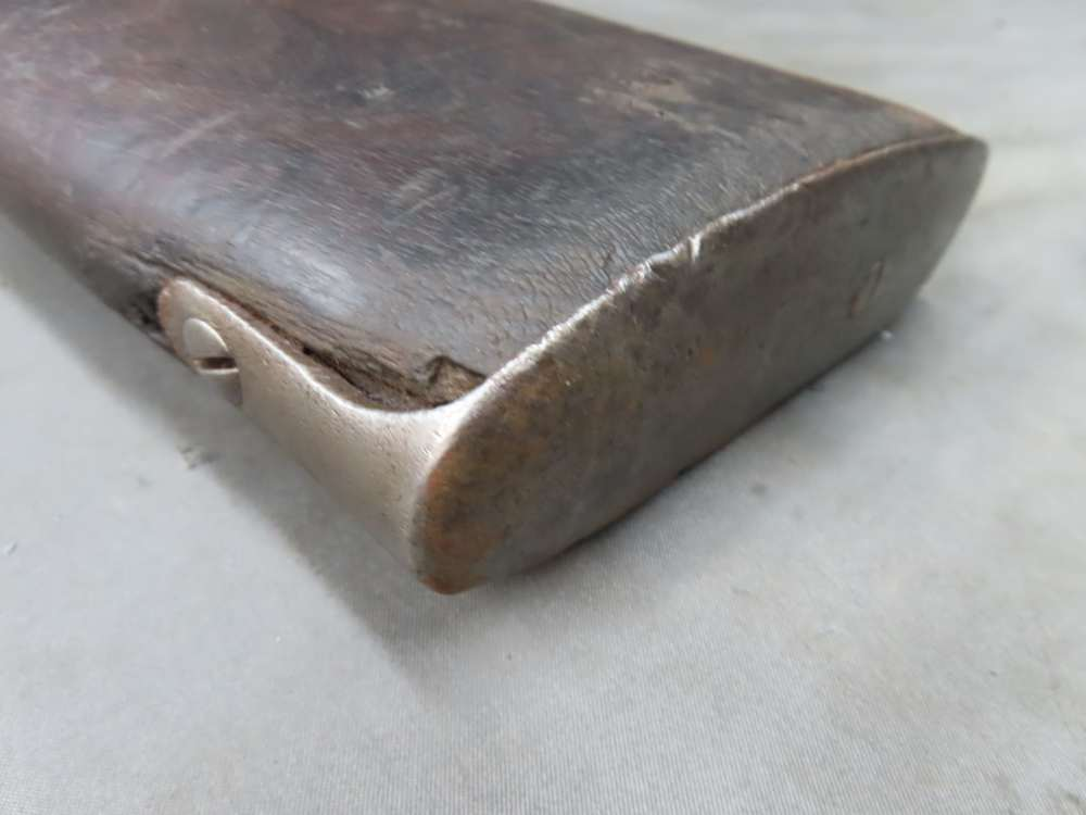 Spanish Model 1893 Mauser rifle muzzle and front sight detail