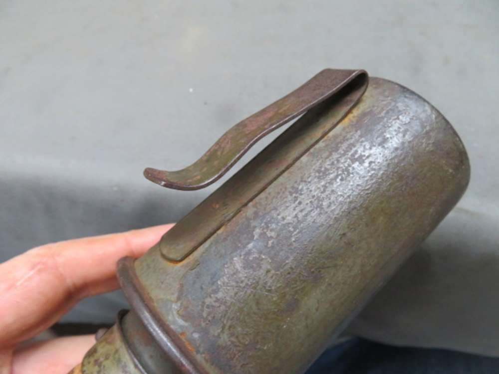 Carrying clip on a German Model 1917 stick grenade