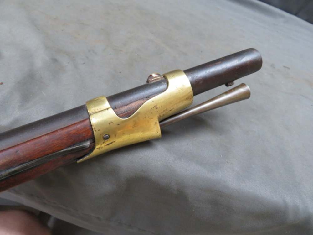 Close-up of the percussion lock mechanism