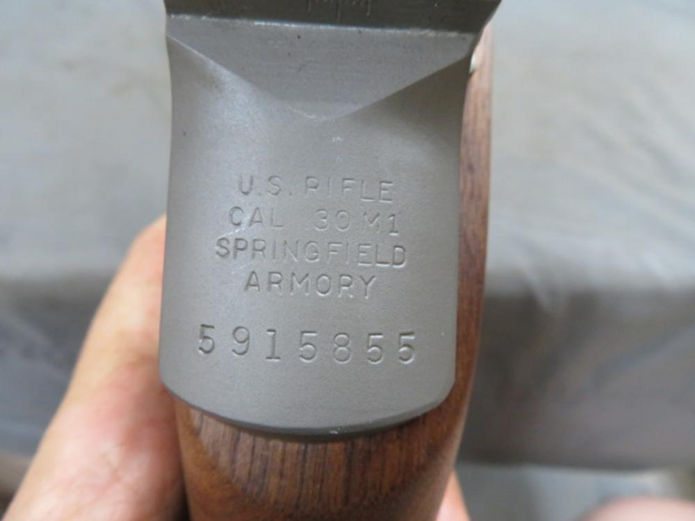 Springfield Armory receiver markings on M1 Garand