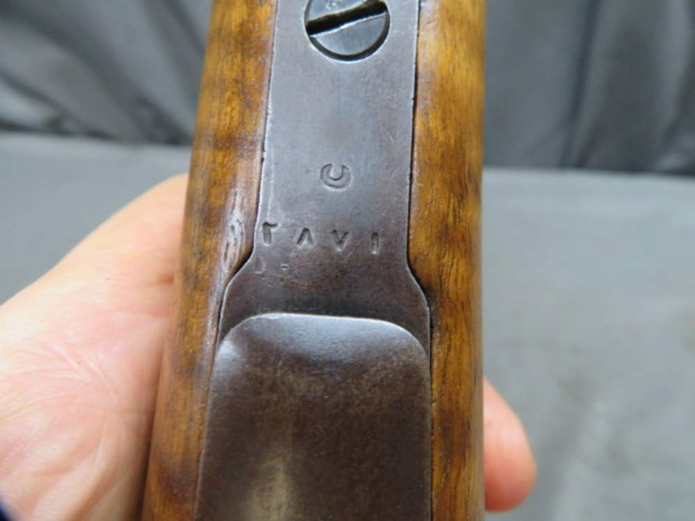 Ottoman inspection acceptance stamp on the stock of a Model 1903 Mauser rifle
