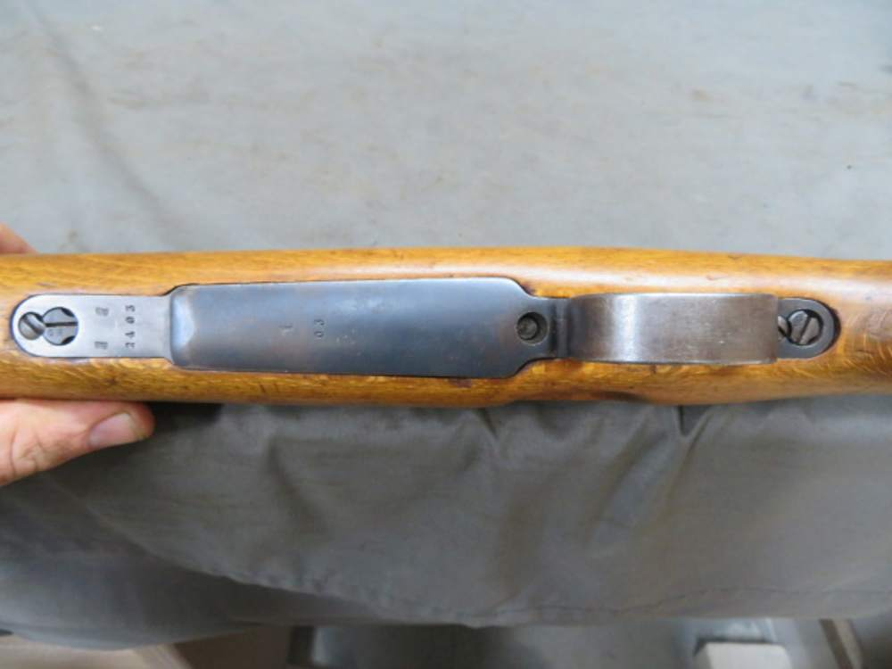 Kar98AZ bolt and receiver top view showing the action