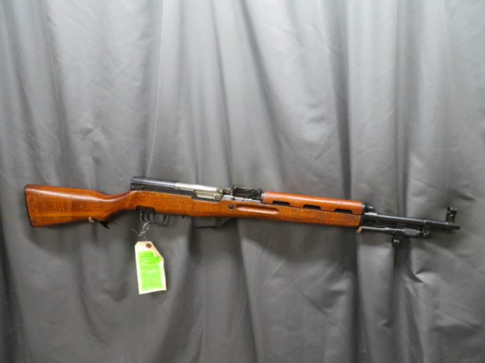Albanian SKS semi-automatic carbine, right side full view