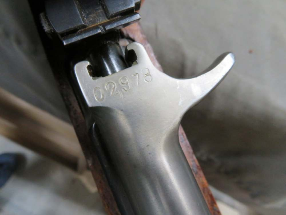 Albanian SKS bayonet lug serial number marking