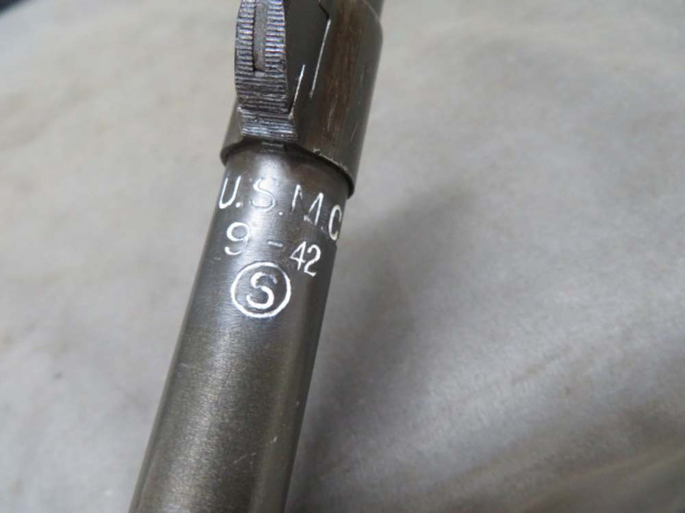 USMC Sedgley rebarrel marking on a Model 1903 Springfield